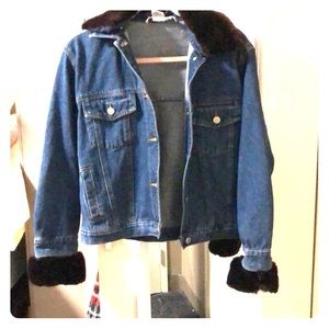 Blue denim jean jacket